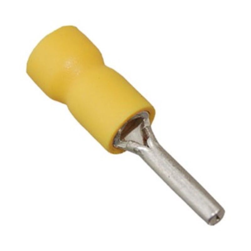 GENERICO - Terminal Aislado Nylon Tipo Pin AMARILLO (Cable 12-10 awg)  X  20UND