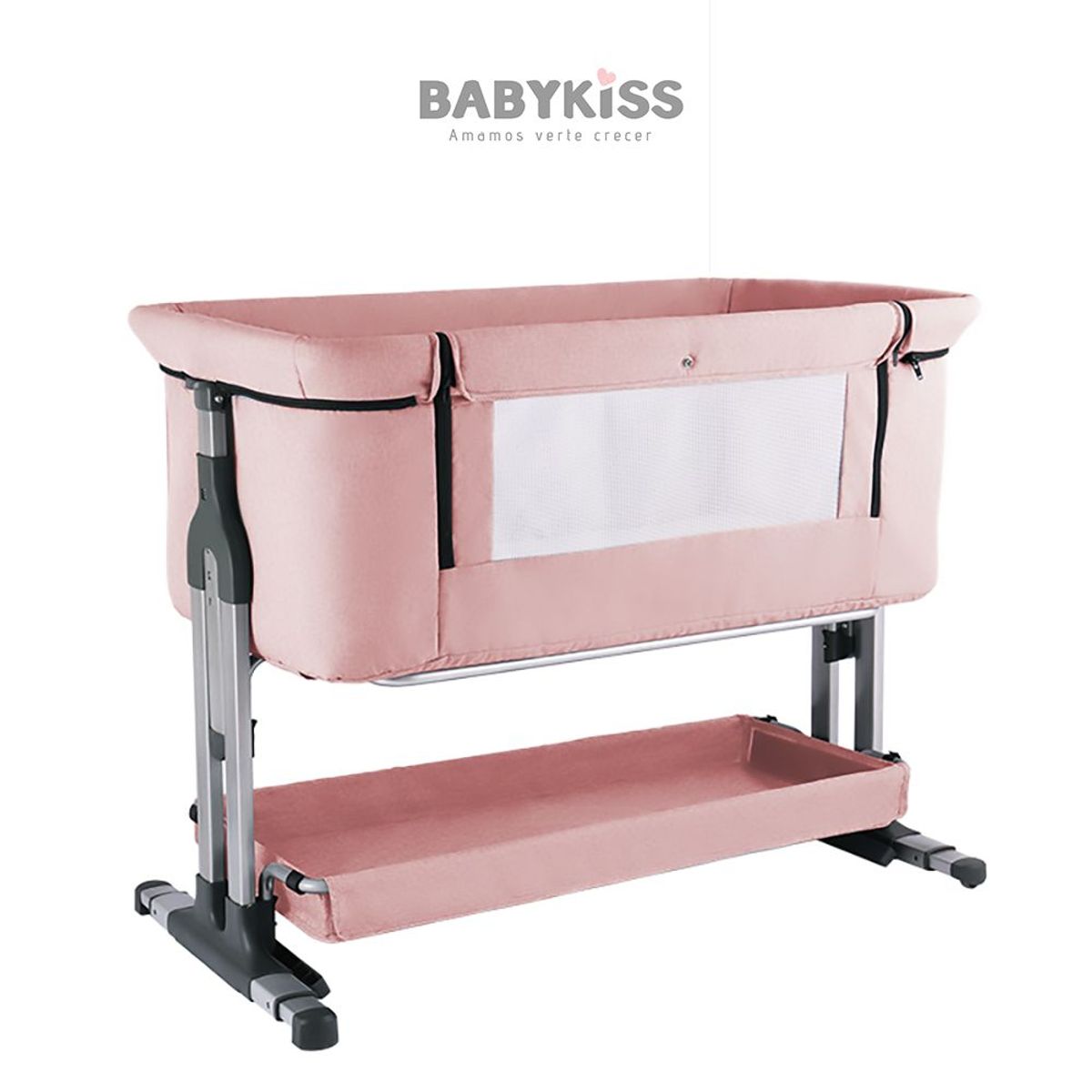 BABYKISS - CUNA COLECHO PRISMA CON 6 NIVELES DE ALTURA Y MECEDORA