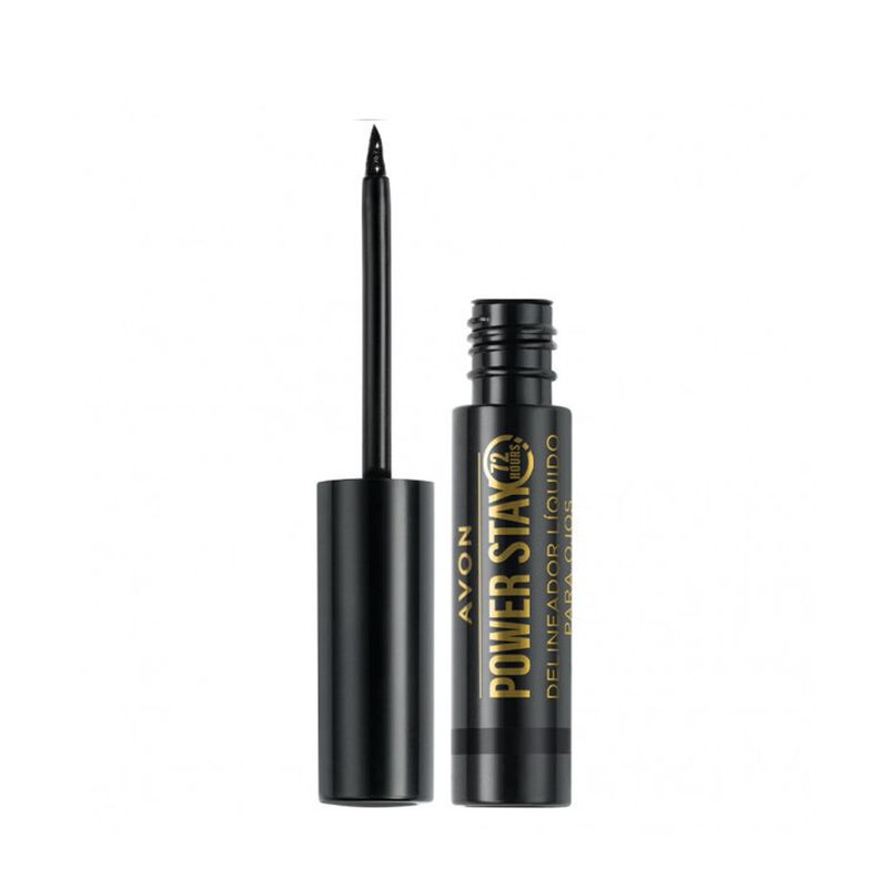 AVON - Delineador Líquido De Larga Duración 72h Negro Power Stay