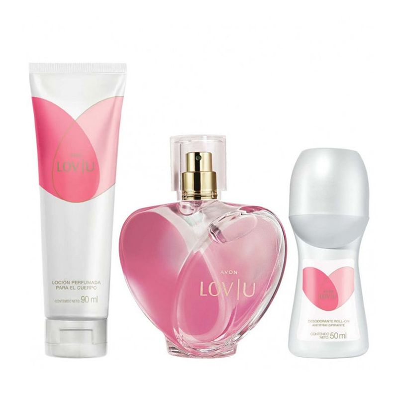 AVON - Lov U Perfume de Mujer con Locion y Deo Roll On