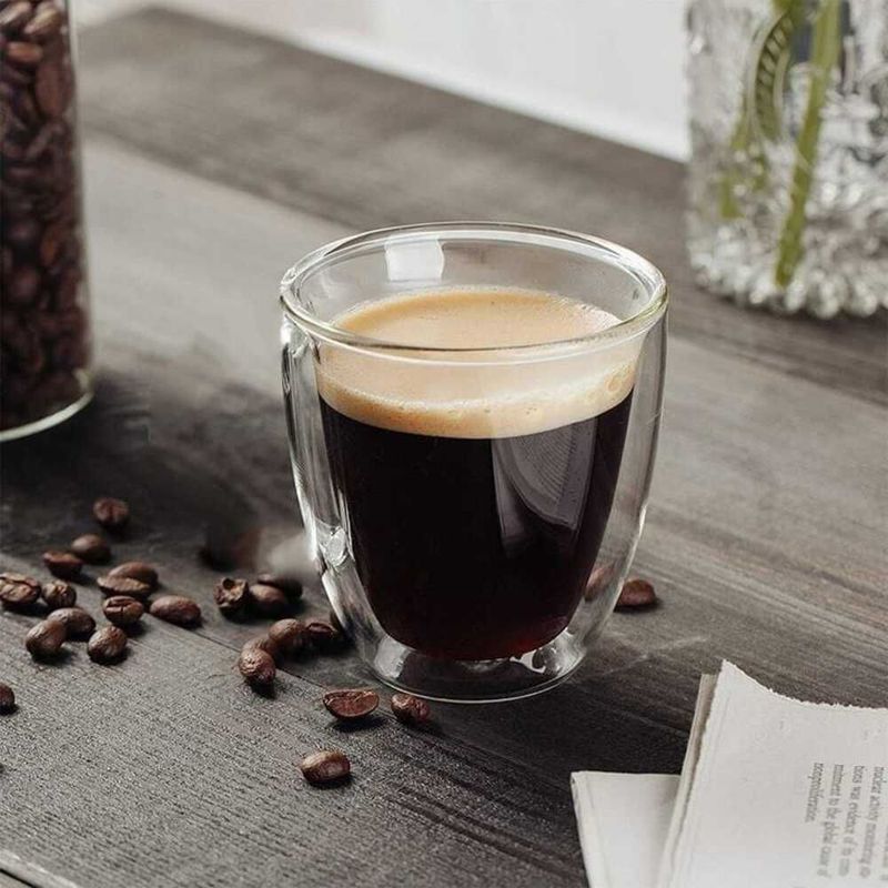 GENERICO - Vaso Espresso 100ml - Vidrio Doble Pared