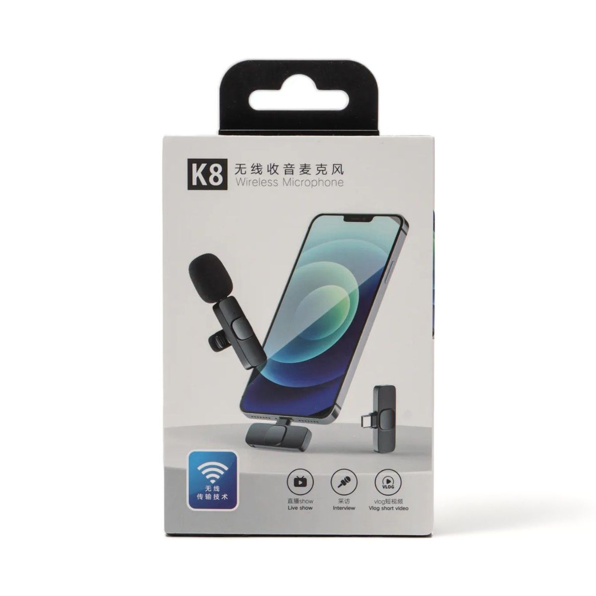 GENERICO - Micrófono Inalámbrico Recargable K8