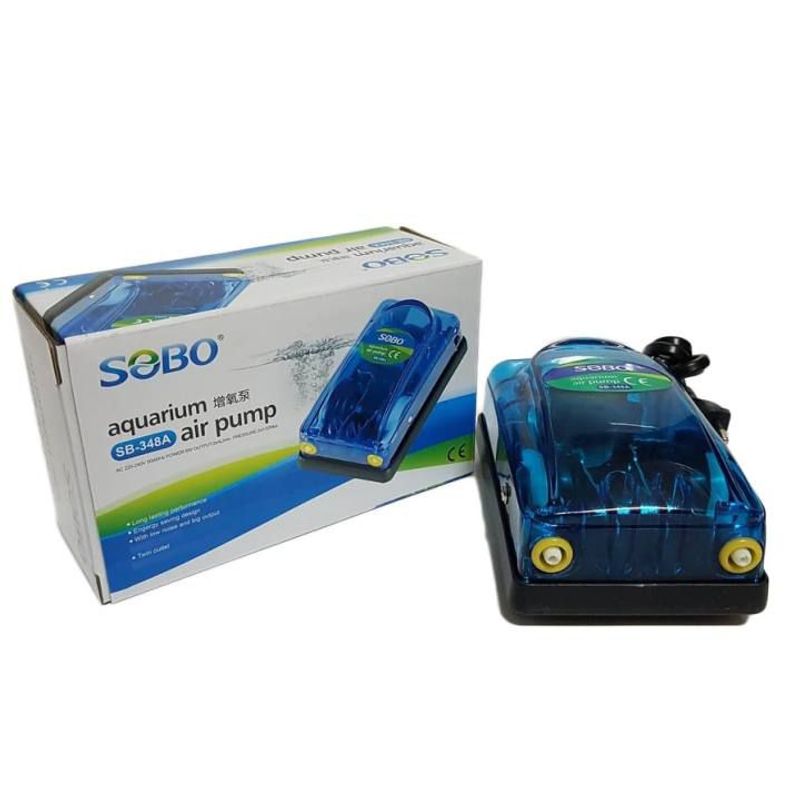 GENERICO - Bomba De Aire Para Pecera 2 Salidas X 4l/min 5w SB-348A