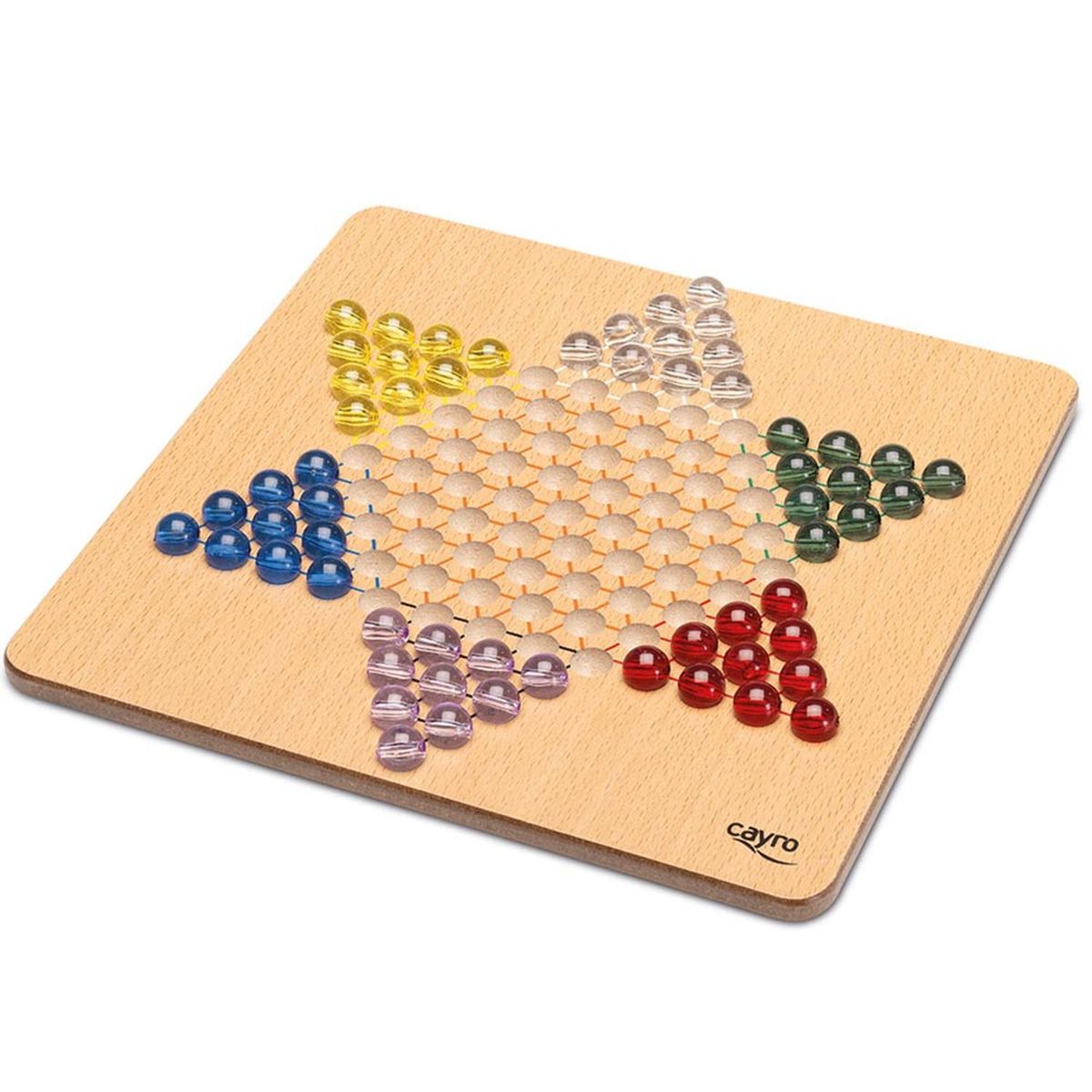 CAYRO - Cayro Damas Chinas de Madera FSC en caja de Metal