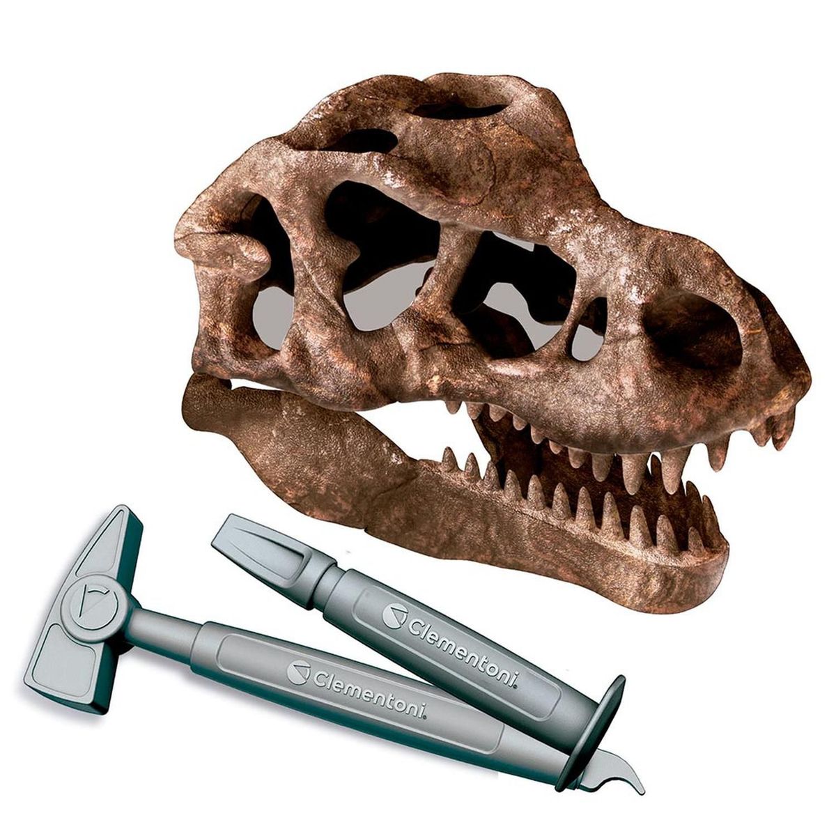 CLEMENTONI - Clementoni Ciencia y Juego Lab - Arqueojugando - Cráneo del Gran T-REX