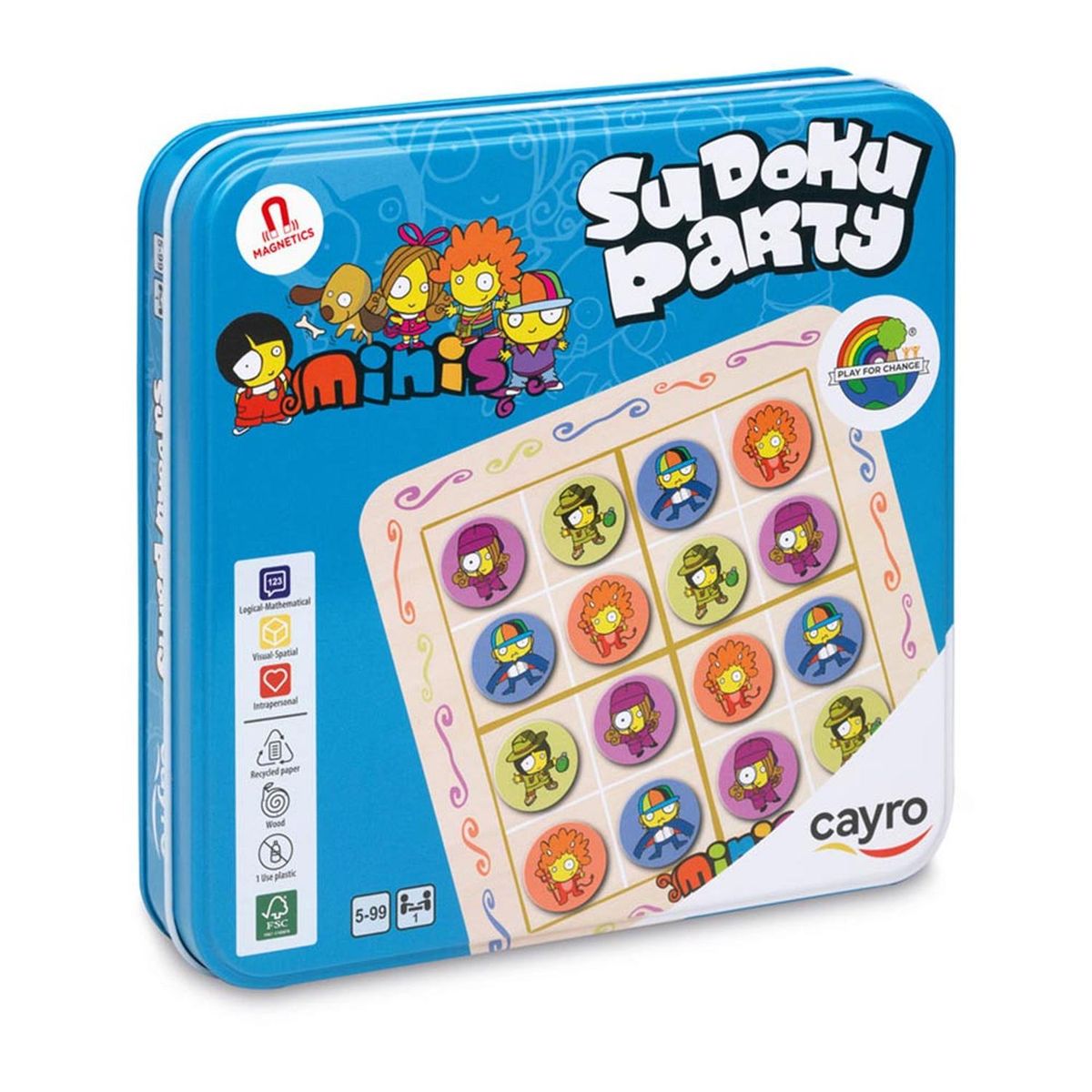 CAYRO - Cayro Sudoku Party de Madera FSC en caja de Metal