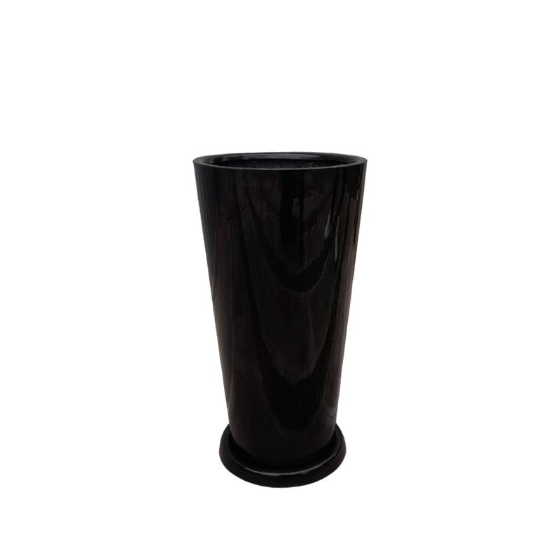 GENERICO - MACETA CONO LAPIZ NEGRO 58X30CM