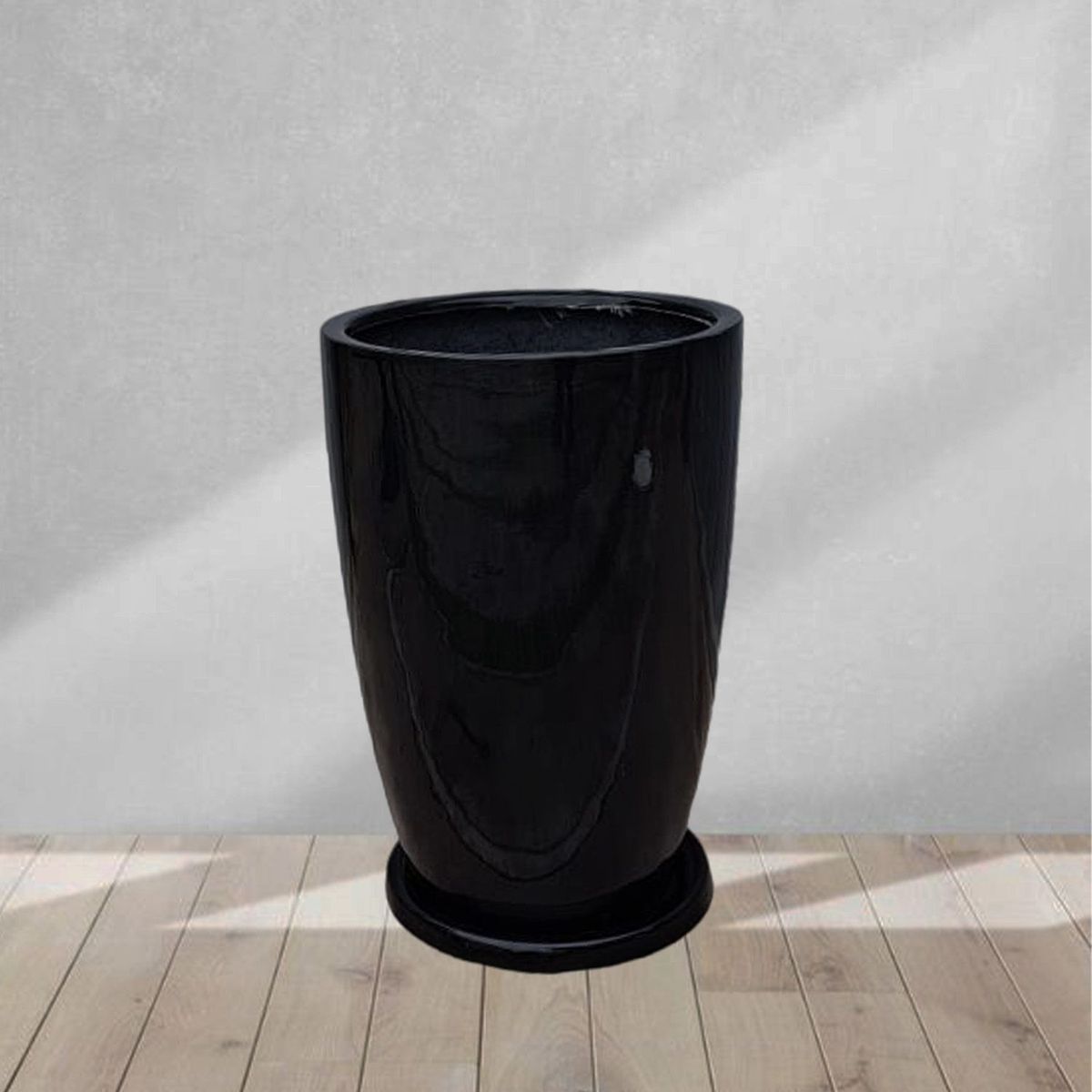 GENERICO - MACETA MALVA NEGRO 55X37CM