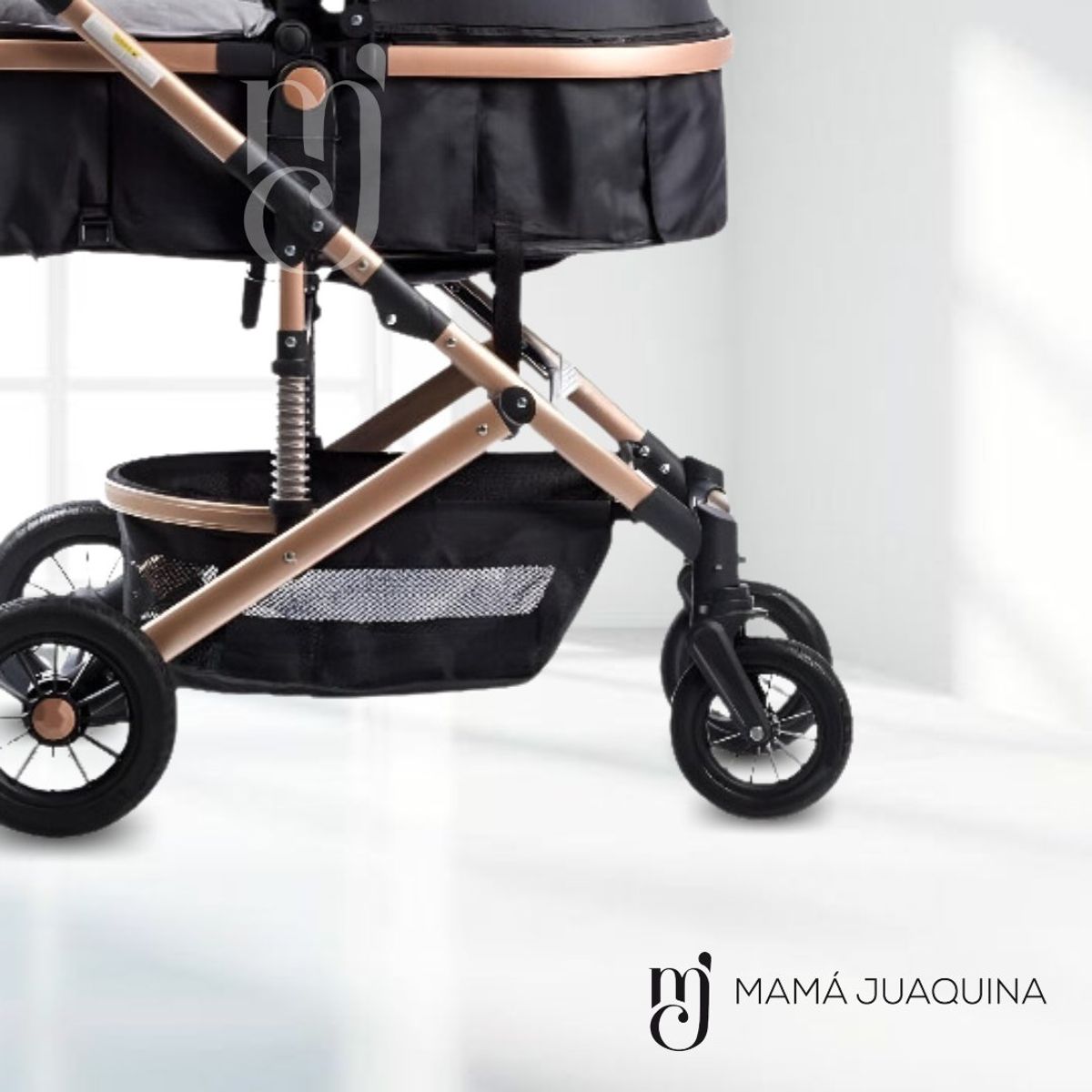 EBABY - Coche Cuna Moisés de Lujo «COMFORT» Black