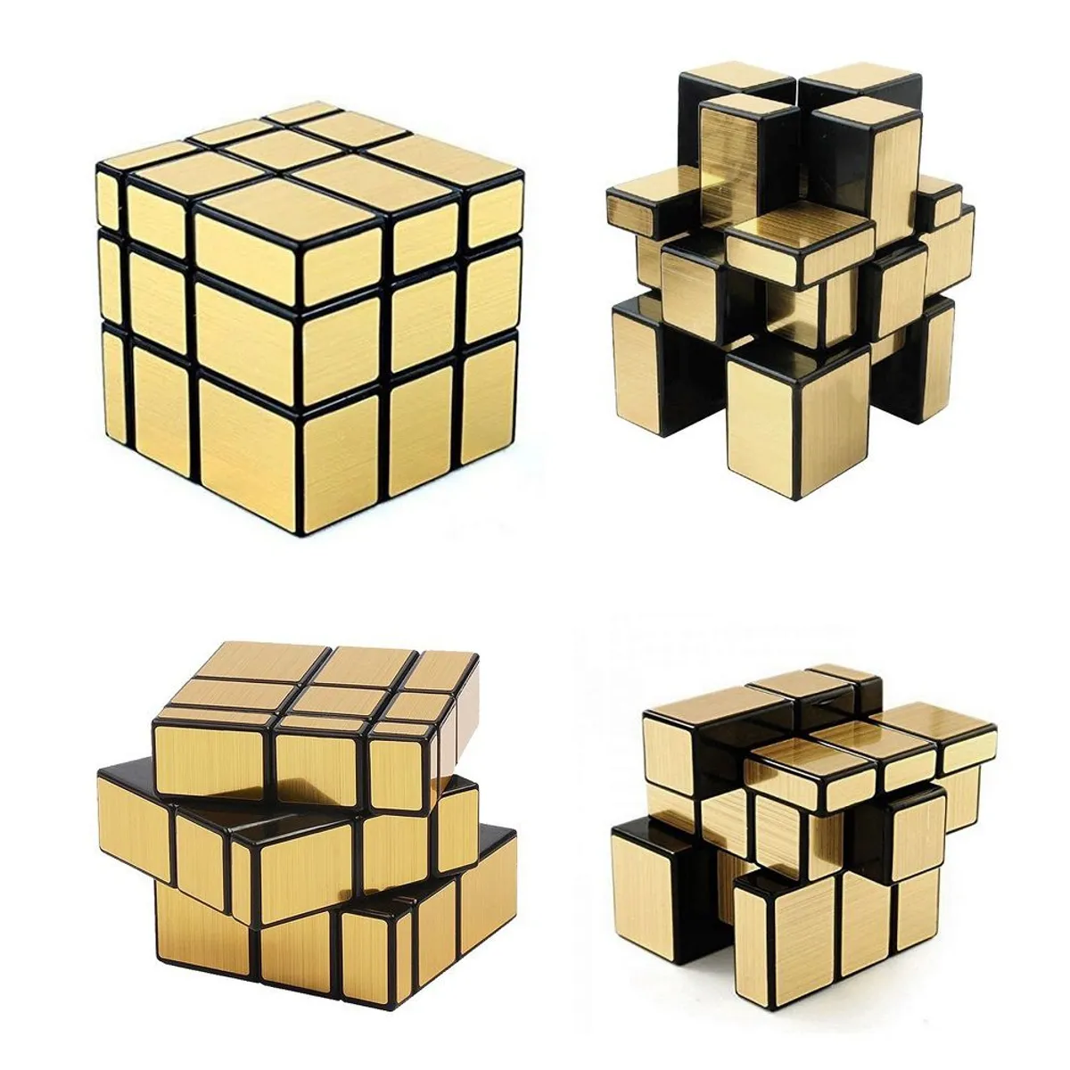 MOYU - Cubo Rubik Profesional Mirror o Modelo Espejo 3x3 Dorado