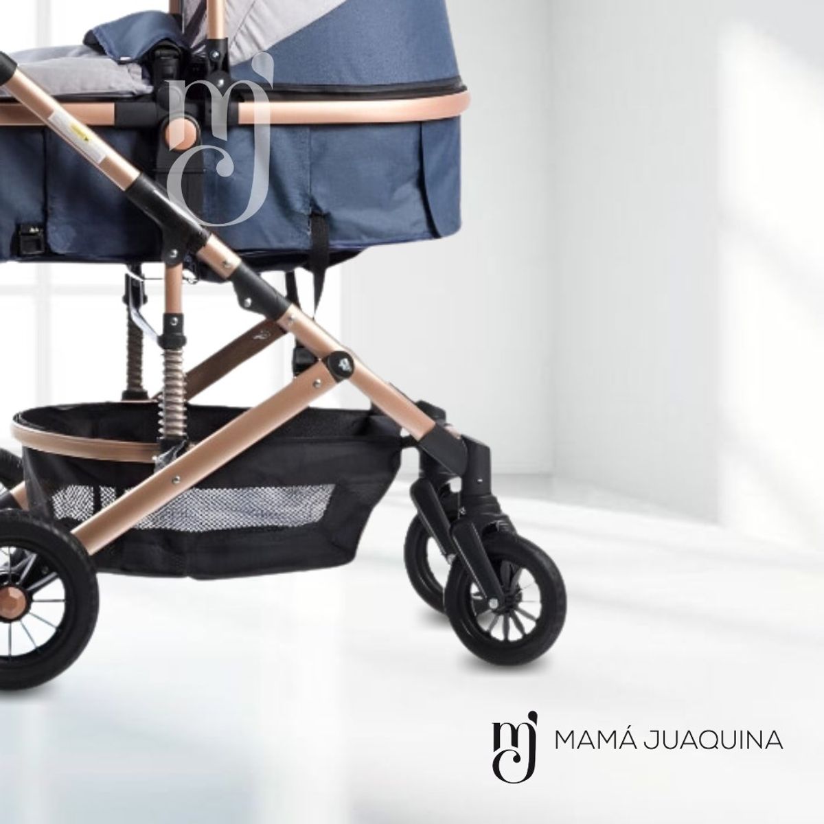 EBABY - Coche Cuna Moisés de Lujo «COMFORT» Blue