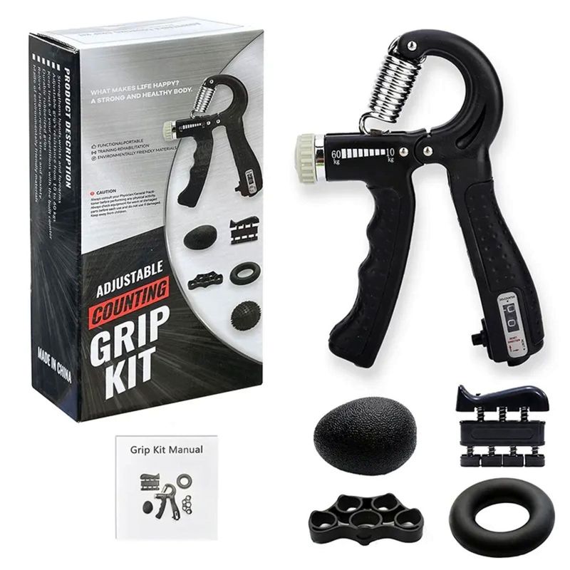 ALPHA GYM - Set de 5 Hand Grips Ejercitadores de manos, dedos