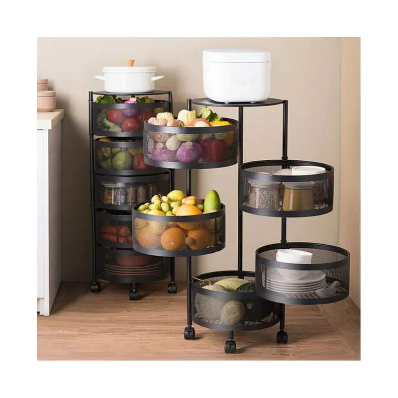 GRETAIL - Estante Cesta Cocina Frutero Verdulero Multifuncional 6 Niveles R