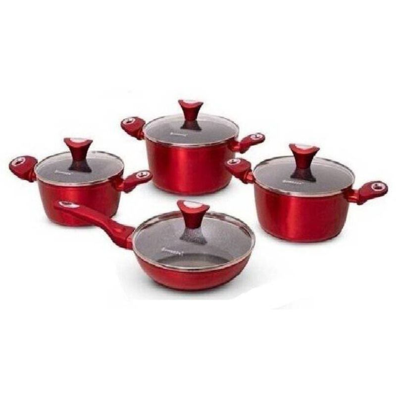 GENERICO - OLLAS ANTIADHERENTE FINEZZA FZ-X1708M ULTRAGRANITO 8 PIEZAS