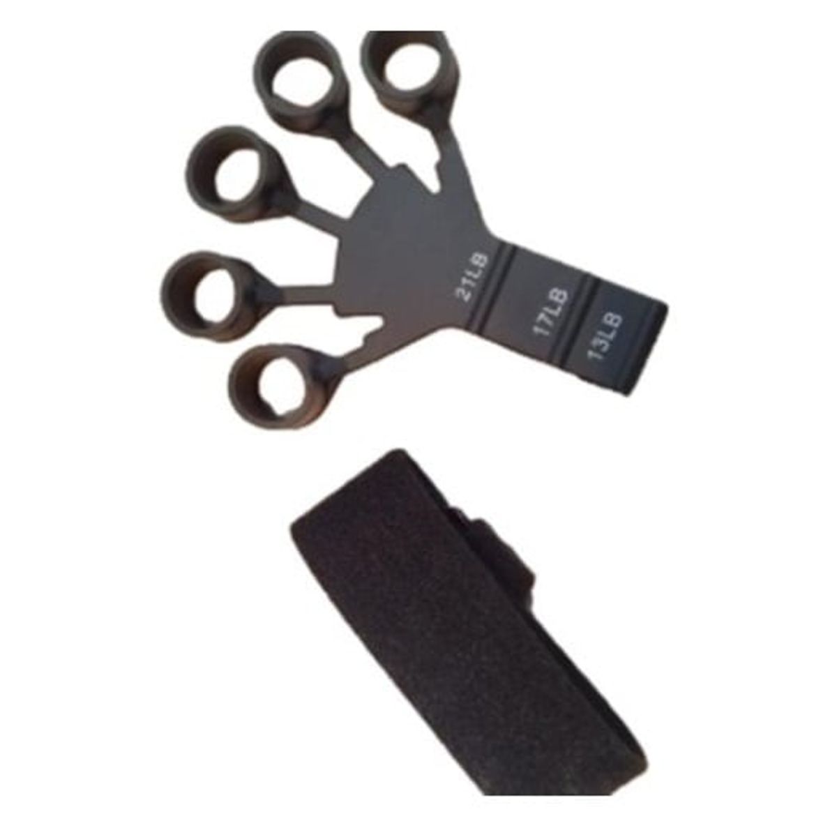 ALPHA GYM - Ejercitador de dedos y antebrazos Finguer Grip black Fuerza