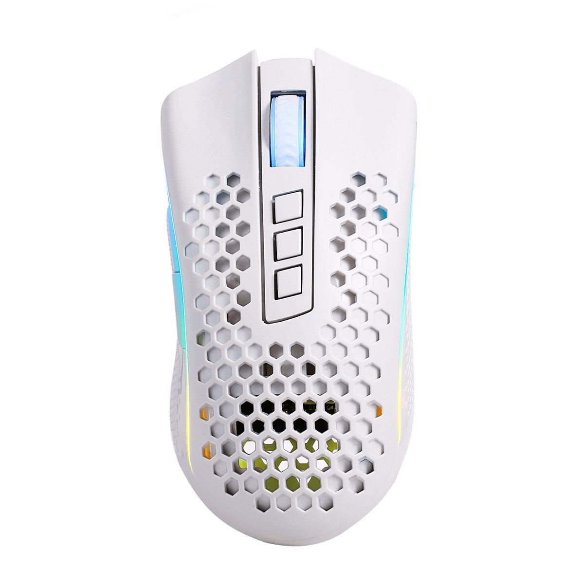 REDRAGON - Redragon - Mouse Storm Pro M808 Wireless RGB - Blanco