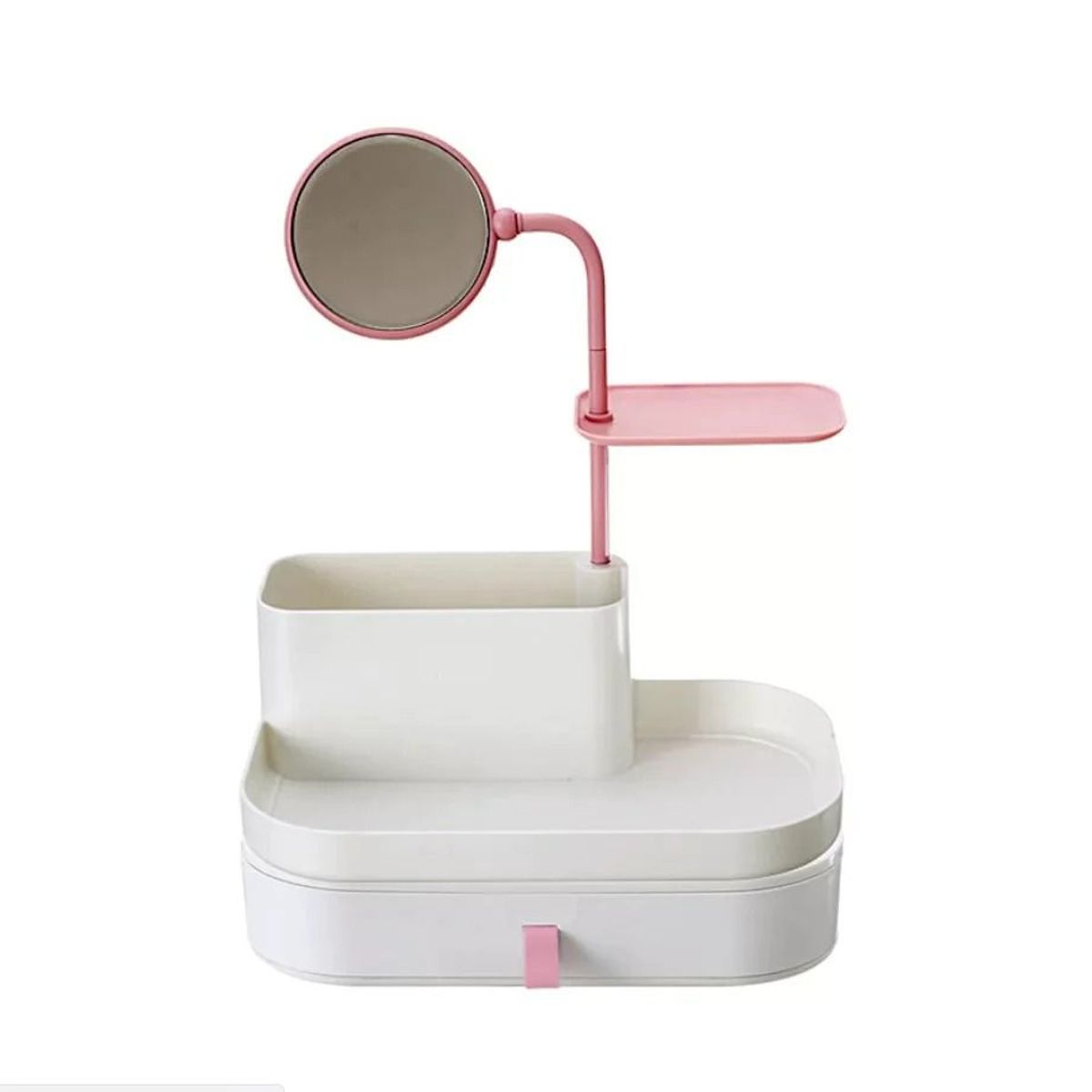 OEM - Organizador Maquillaje y Espejo para Labiales Brochas Joyas Arete