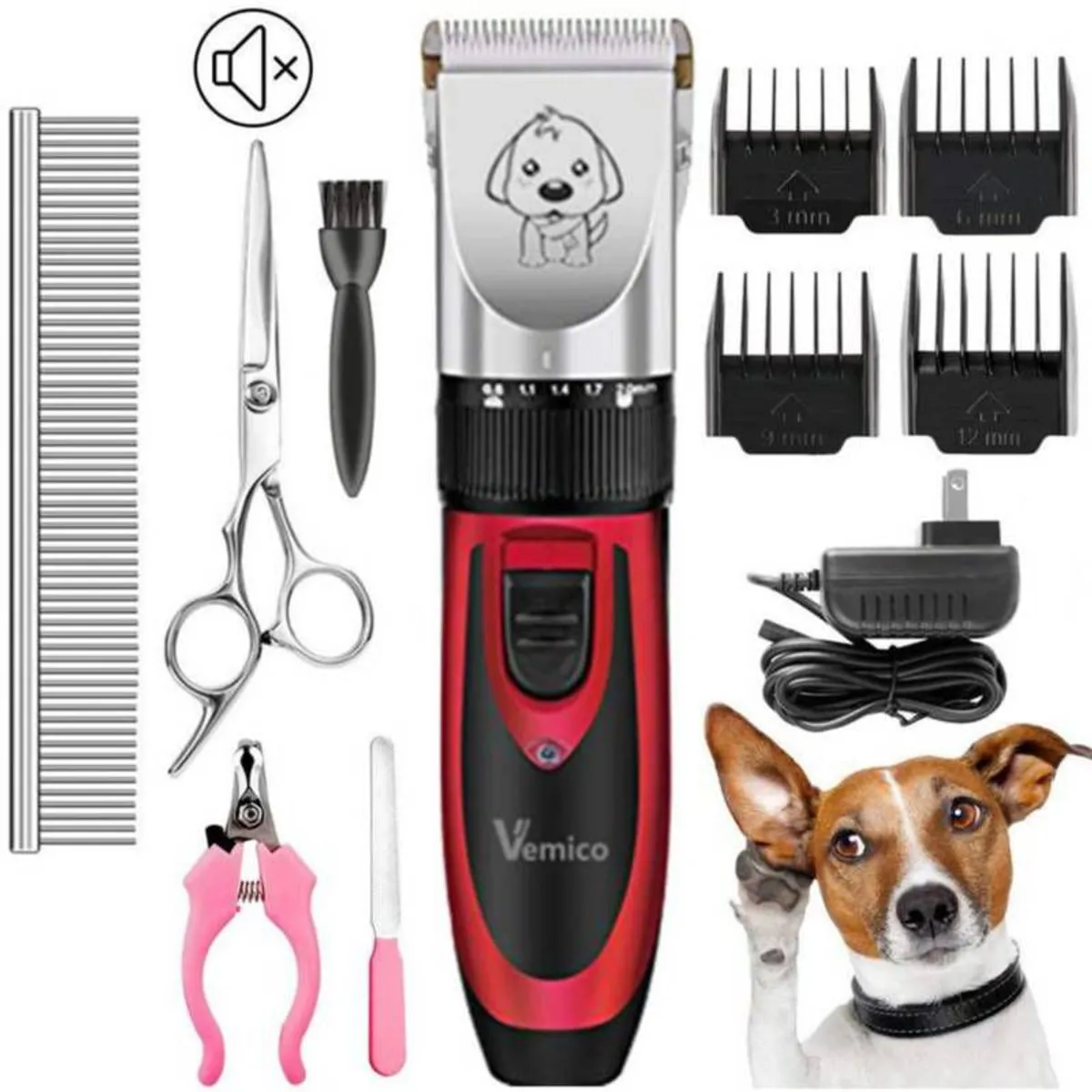 GENERICO - Maquina corta pelo mascota perro inalambrica accesorios