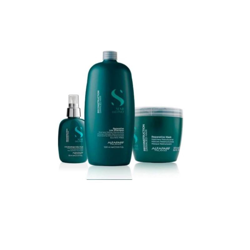 ALFAPARF MILANO - ALFAPARF – Reparative Shampoo 1 L + Mask 500 ml + Fluid 125 ml