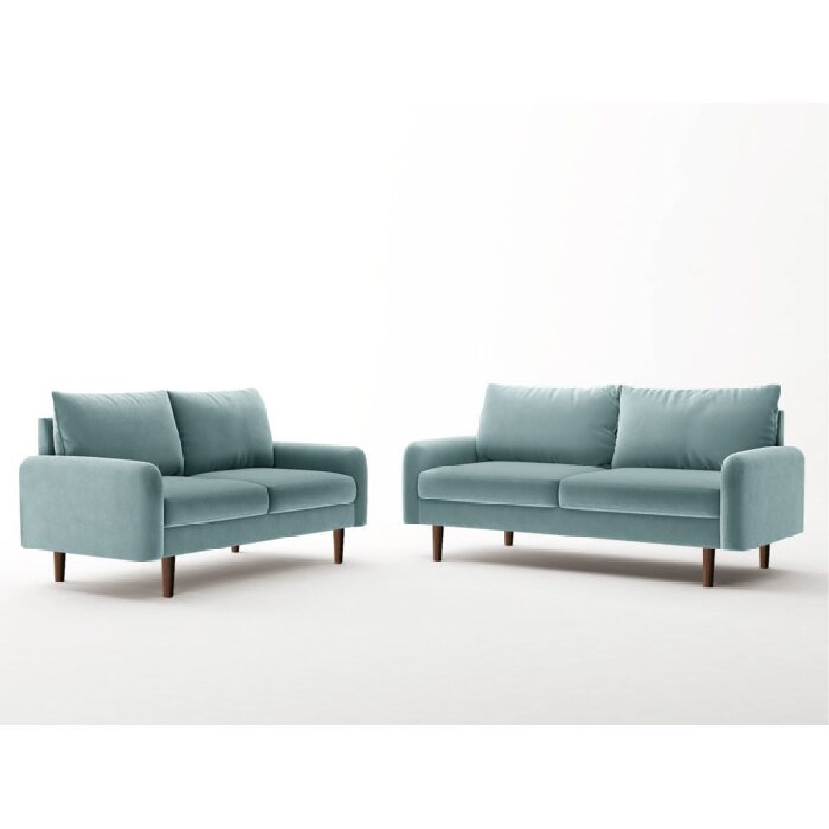 ALTO HOGAR - Juego de Sala Vintage 3 2 Vianna Celeste