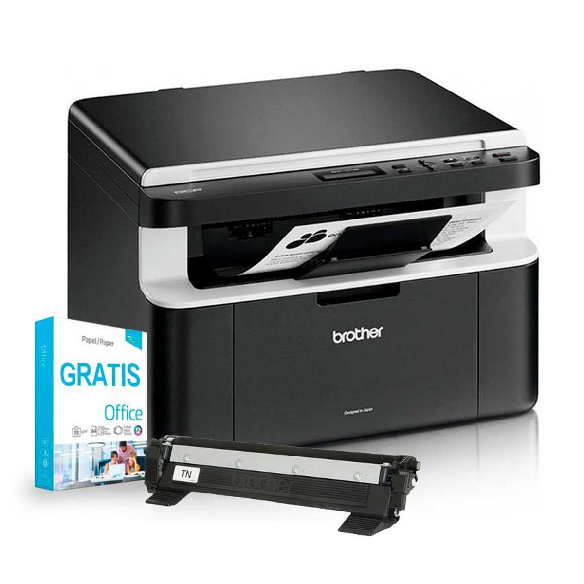 BROTHER - Impresora BROTHER DCP 1602 Láser Multifuncional Monocromático