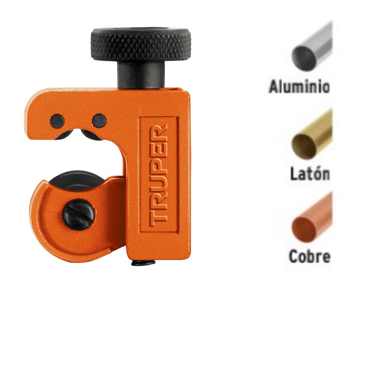 TRUPER - Mini cortador de tubo de cobre 1/8" a 5/8" cuchilla 18 mm