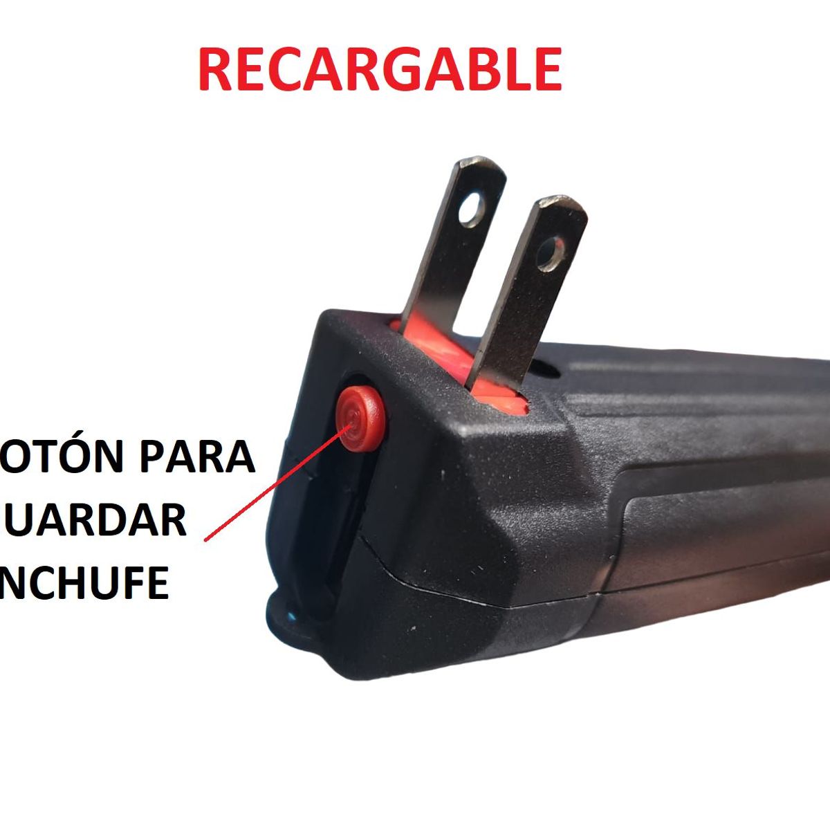 GENERICO - Raqueta eléctrica 46cm matamoscas con luz y recargable