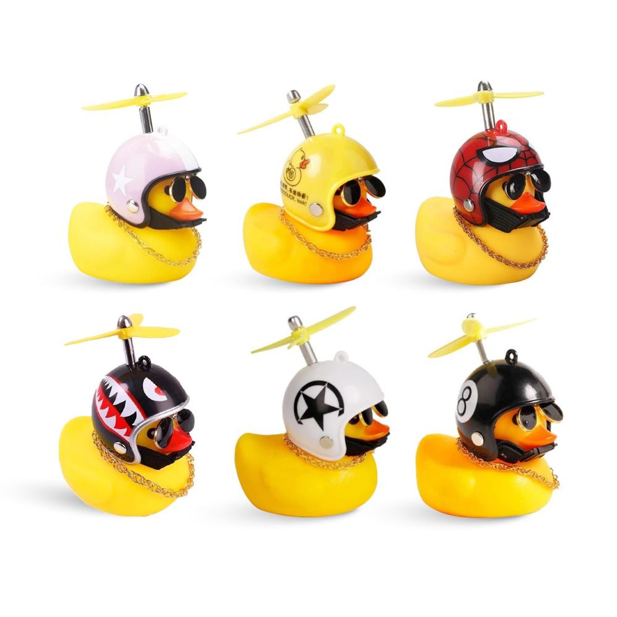 GENERICO - Patito Motero Biker Con Led Sonido Varios Modelos Auto Moto