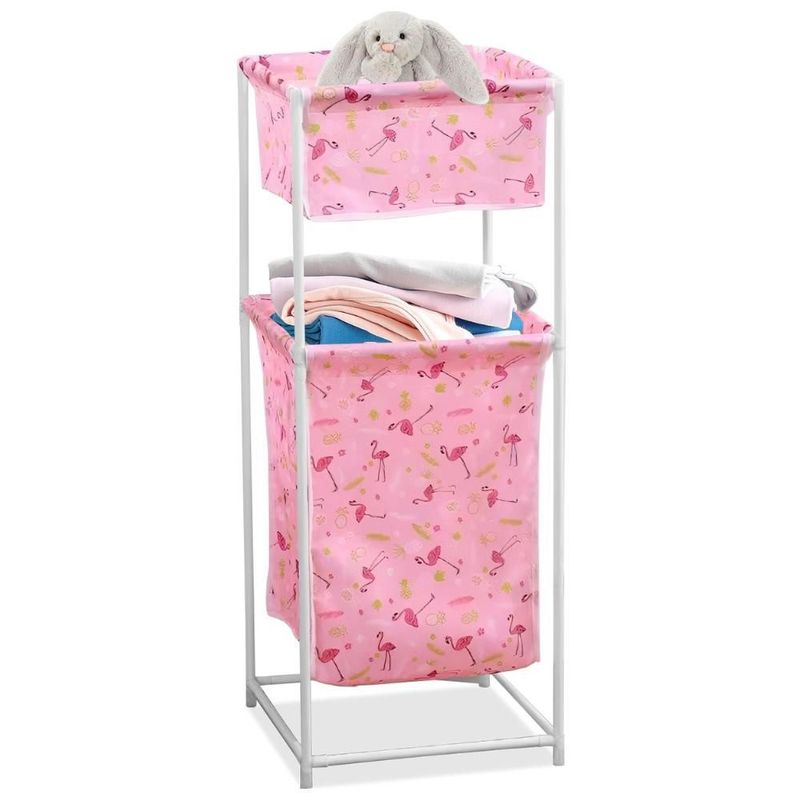 MINARI - Cesta Organizador de Ropa para Lavandería Impermeable 2 Niveles RS 26V