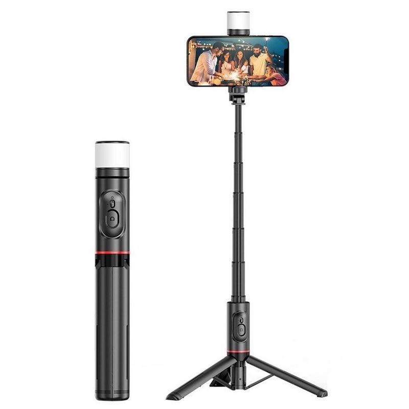 OEM - Palo Selfie Tripode - Con Flash Y Bluetooth - Aluminio