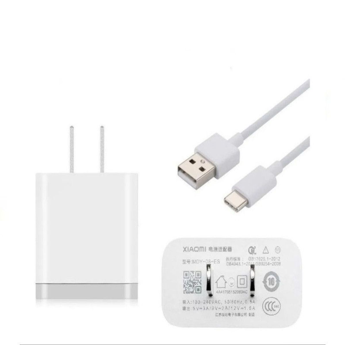 XIAOMI - Cargador Para XIAOMI 18W Tipo C - Blanco
