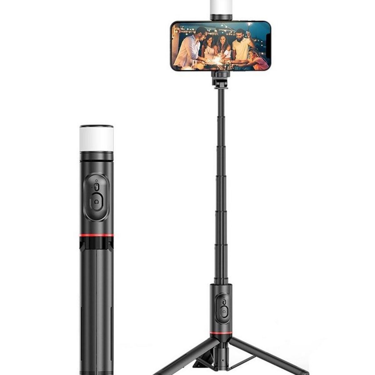 OEM - Palo Selfie Tripode - Con Flash Y Bluetooth - Aluminio