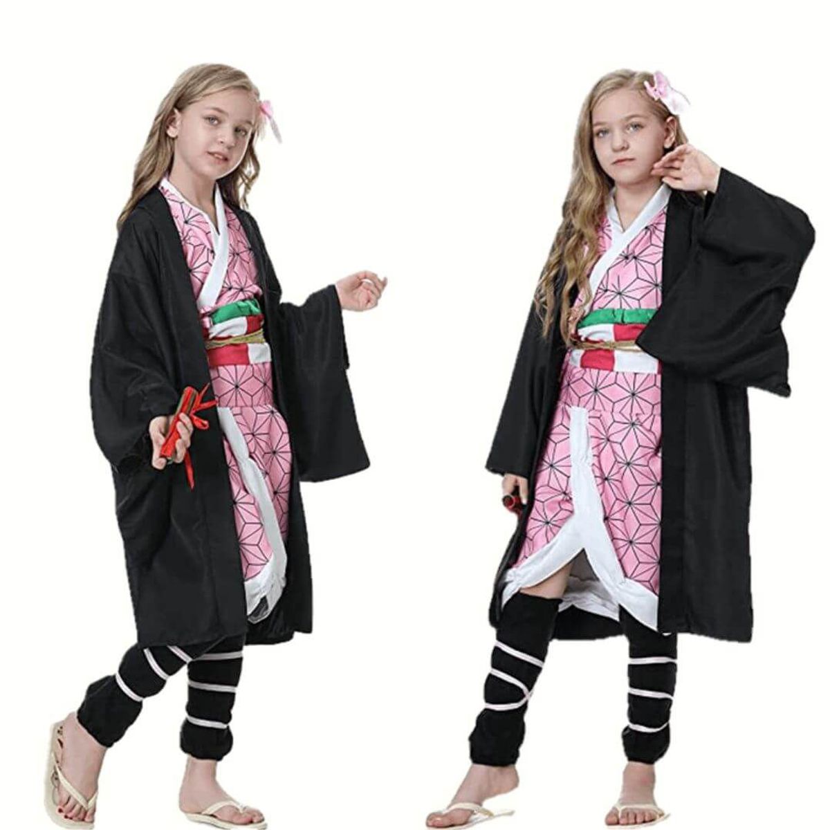 GENERICO - Disfraz Nezuko Kamado Demon Slayer - Talla 8 hasta M