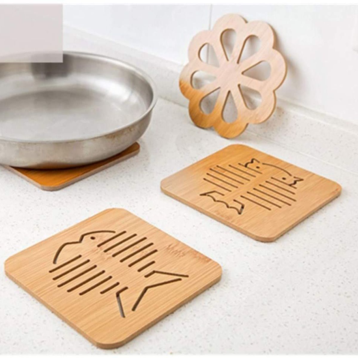 GENERICO - POSA OLLAS DE BAMBU ECOLÓGICO