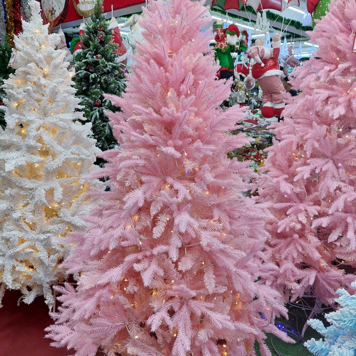 GENERICO - Árbol de Navidad 210 cm color rosado