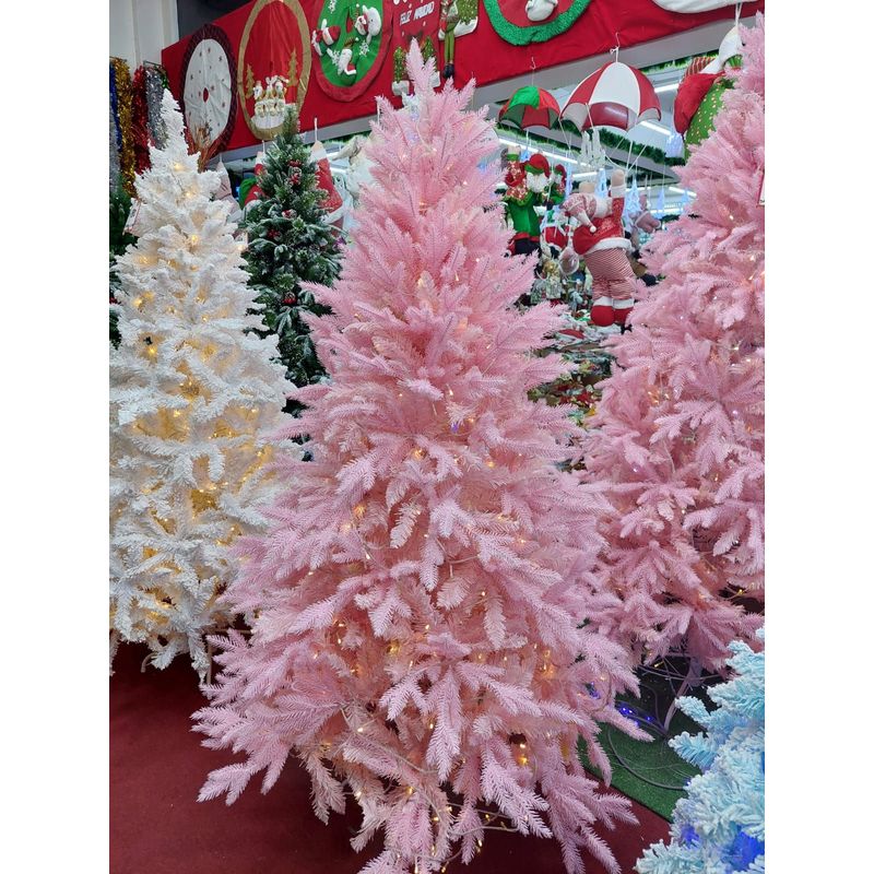 GENERICO - Árbol de Navidad 210 cm color rosado