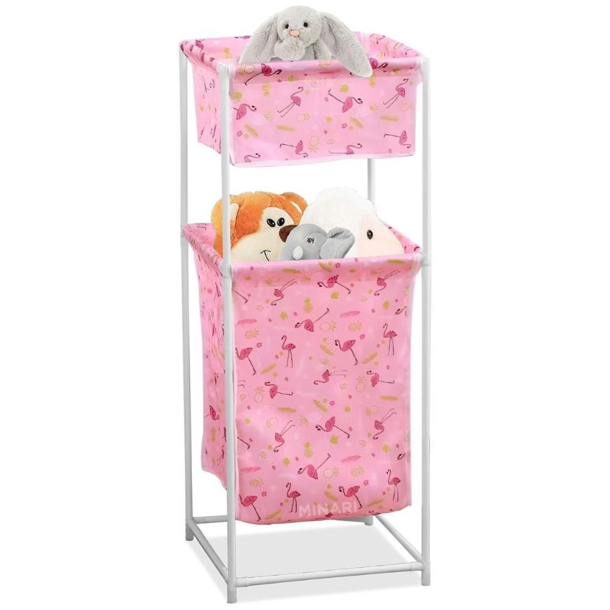 MINARI - Cesta Organizador para Guardar Juguetes Infantil 2 Niveles RS 26V
