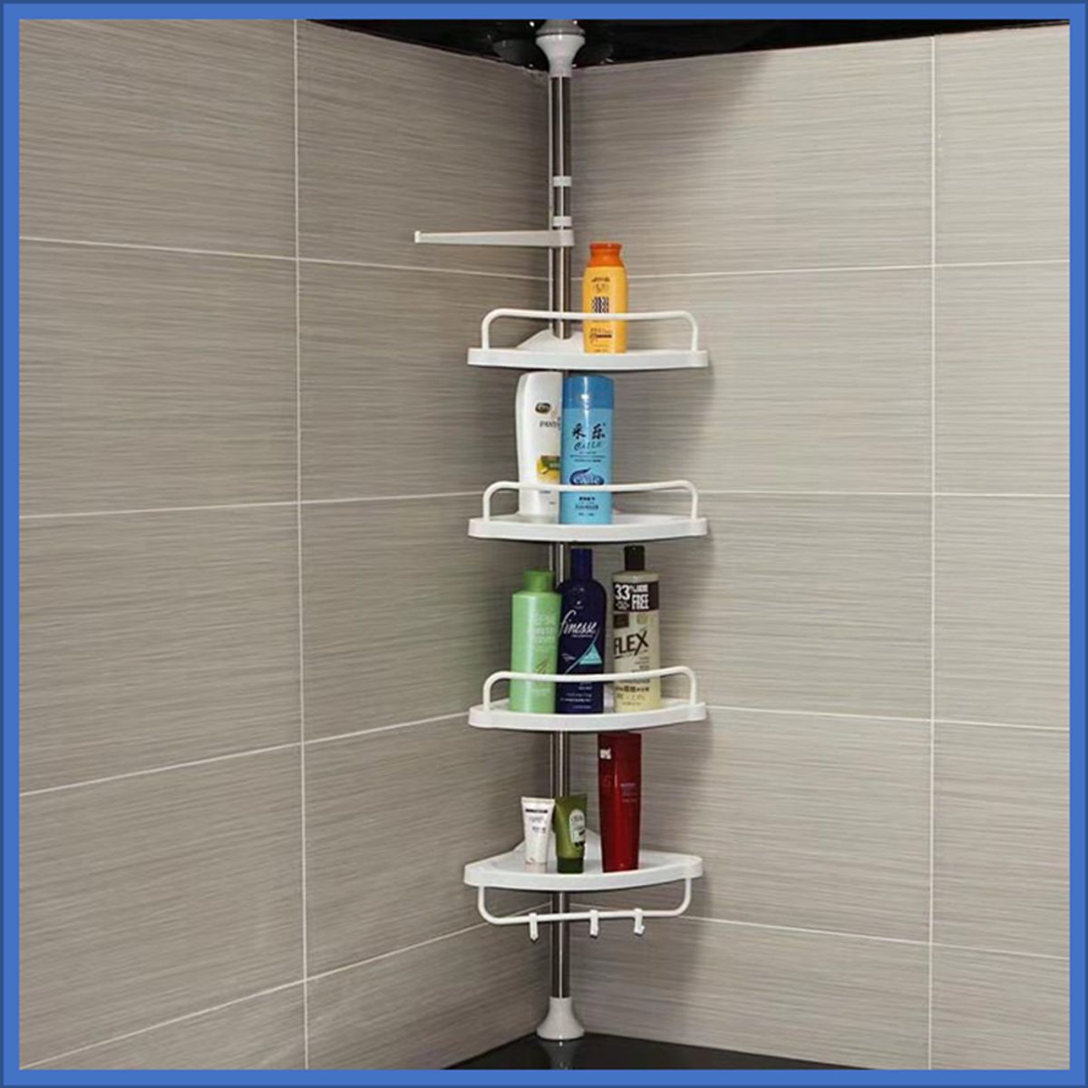 GENERICO - Esquinero de ducha 4 niveles mas toallero