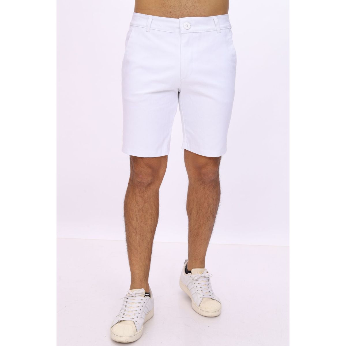 J JERAOUS - BERMUDA DRILL JERAOUS DE HOMBRE Blanco