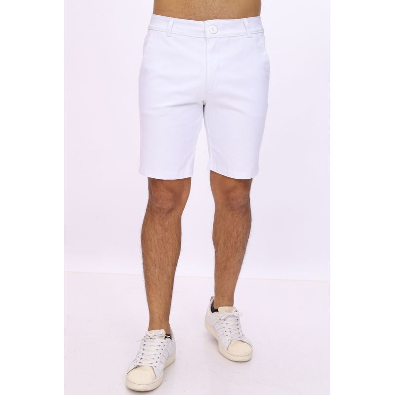 J JERAOUS - BERMUDA DRILL JERAOUS DE HOMBRE Blanco