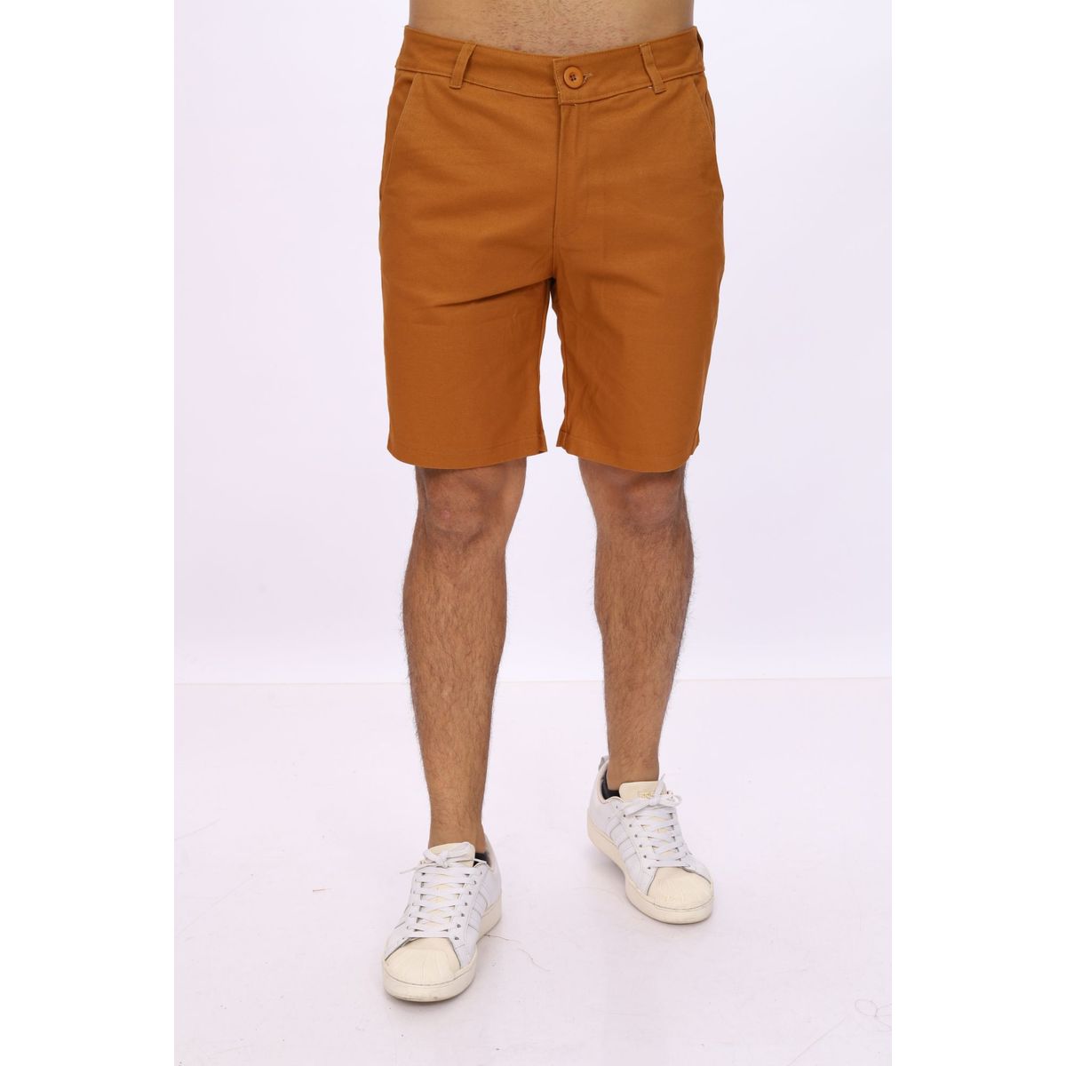 J JERAOUS - BERMUDA DRILL JERAOUS DE HOMBRE Café Claro