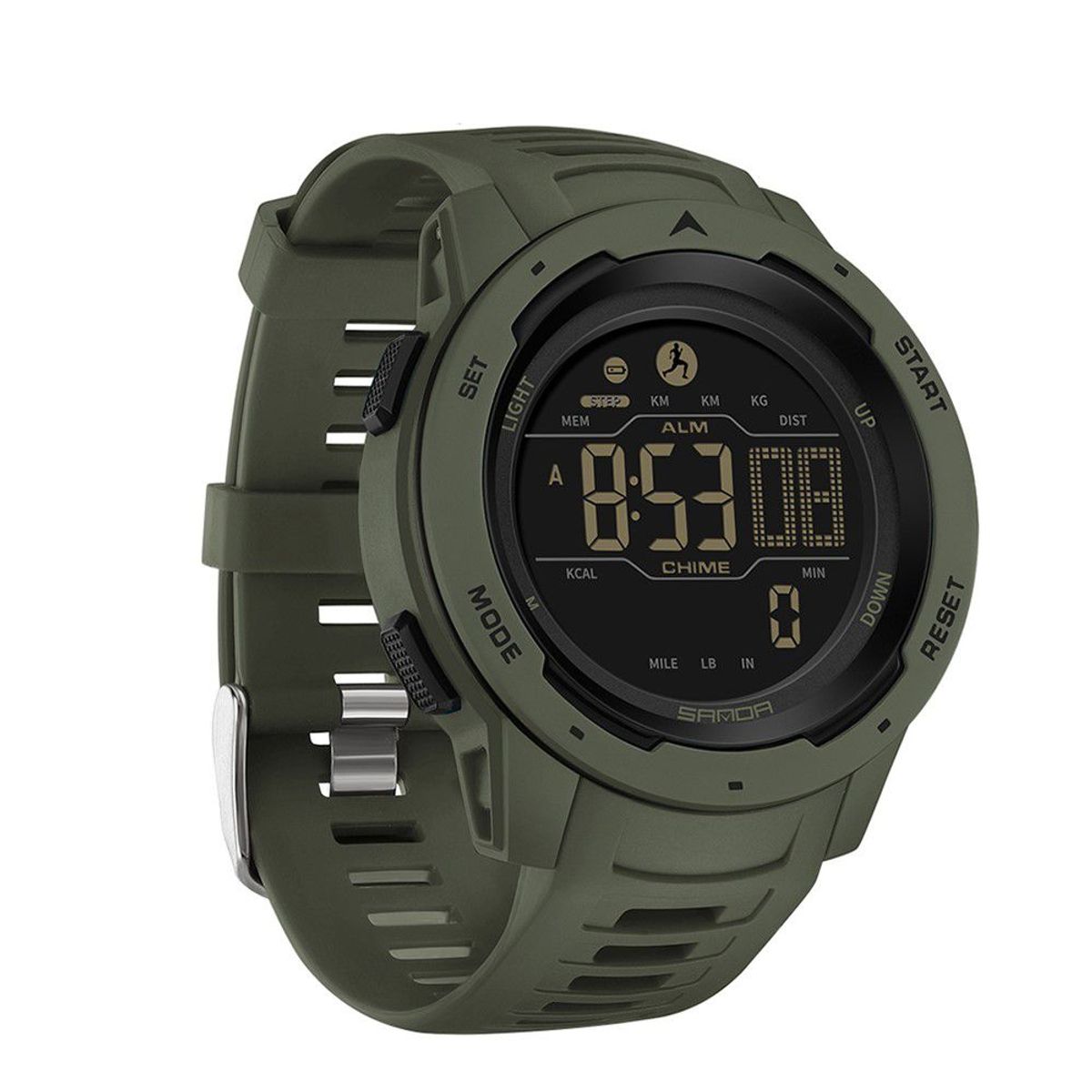 SANDA - Reloj Hombre SANDA 2145 Verde STAR Digital