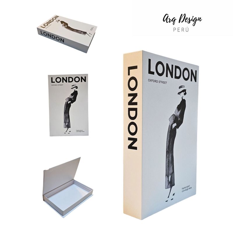 GENERICO - Libro Decorativo Tipo Baúl London