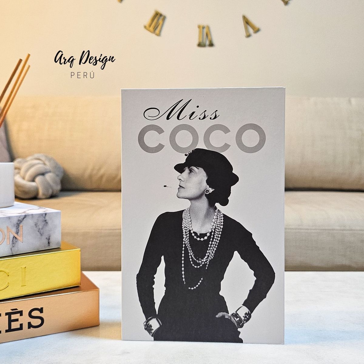 GENERICO - Libro Decorativo Tipo Baúl Miss Coco