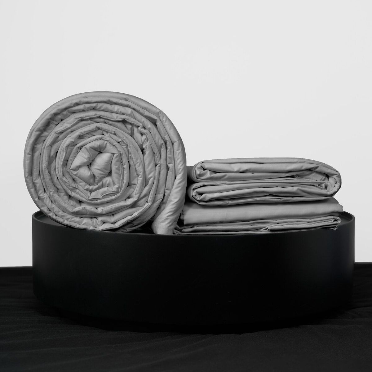 COBITEX HOME - Sábanas + Plumón Hipoalergénico + Funda Plumón 1 Plaza Plomo 100% Algodón