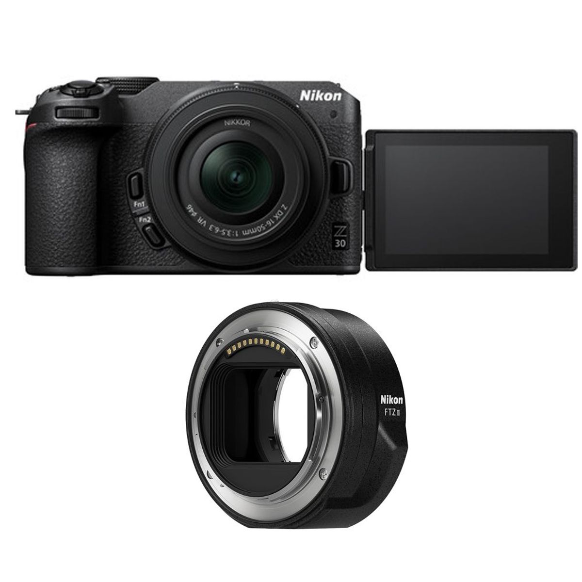 NIKON - Nikon Z30 Kit Z 16-50mm f3.5-6.3 + Adaptador de montura FTZ
