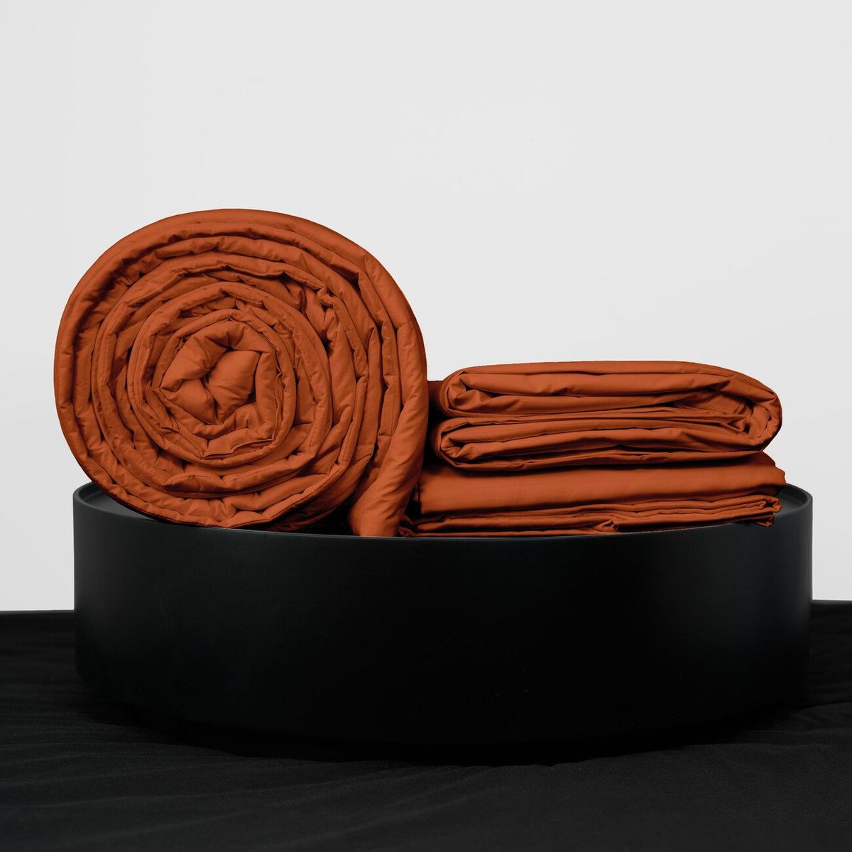 COBITEX HOME - Sábanas + Plumón Hipoalergénico + Funda Plumón Queen Ladrillo 100 Algodón