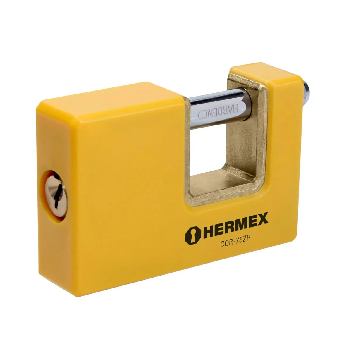 HERMEX - Candado antipalanca 75 mm cuerpo metálico, Hermex