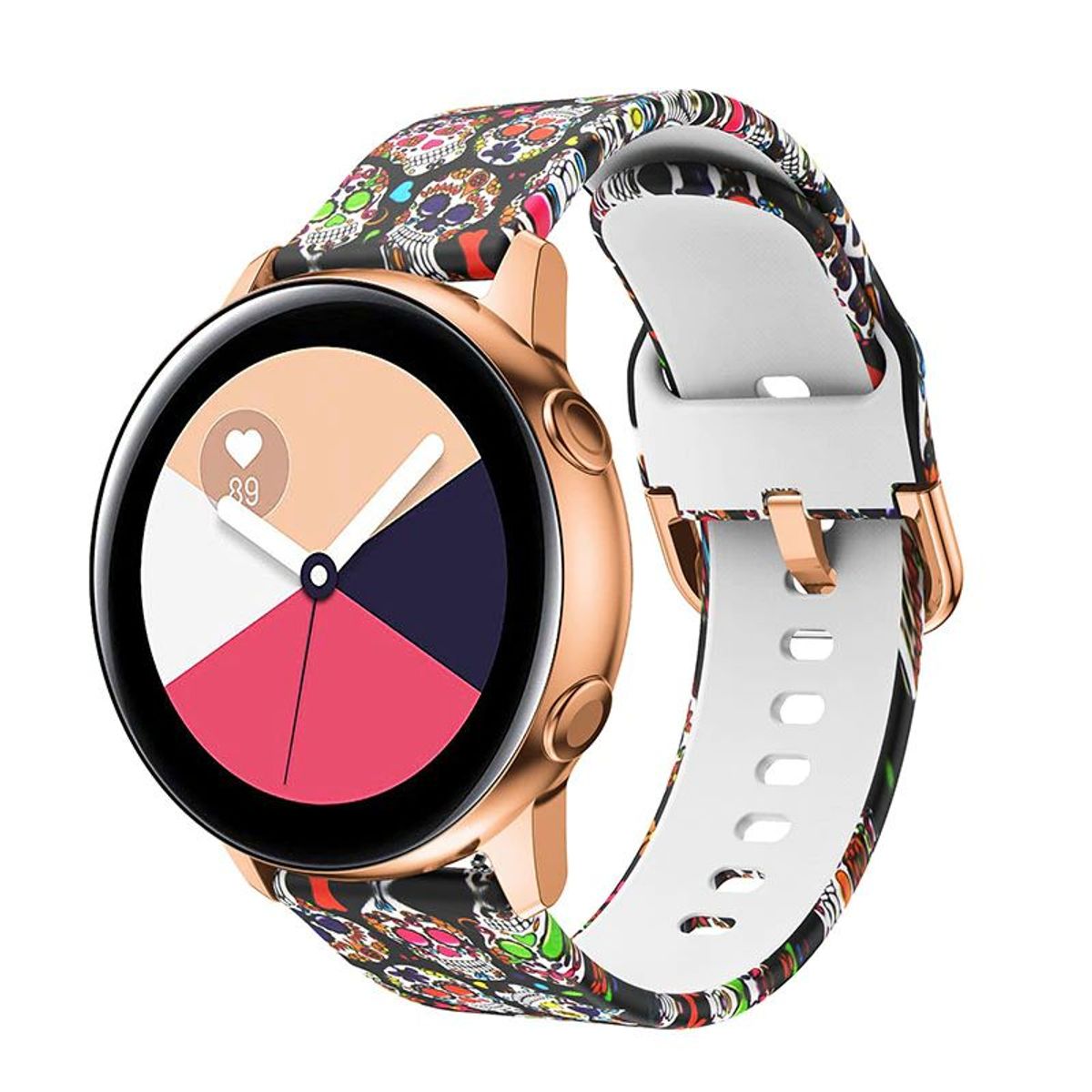 GENERICO - Correa Silicona Diseño para Samsung Watch 6 / 6 Classic - Skull