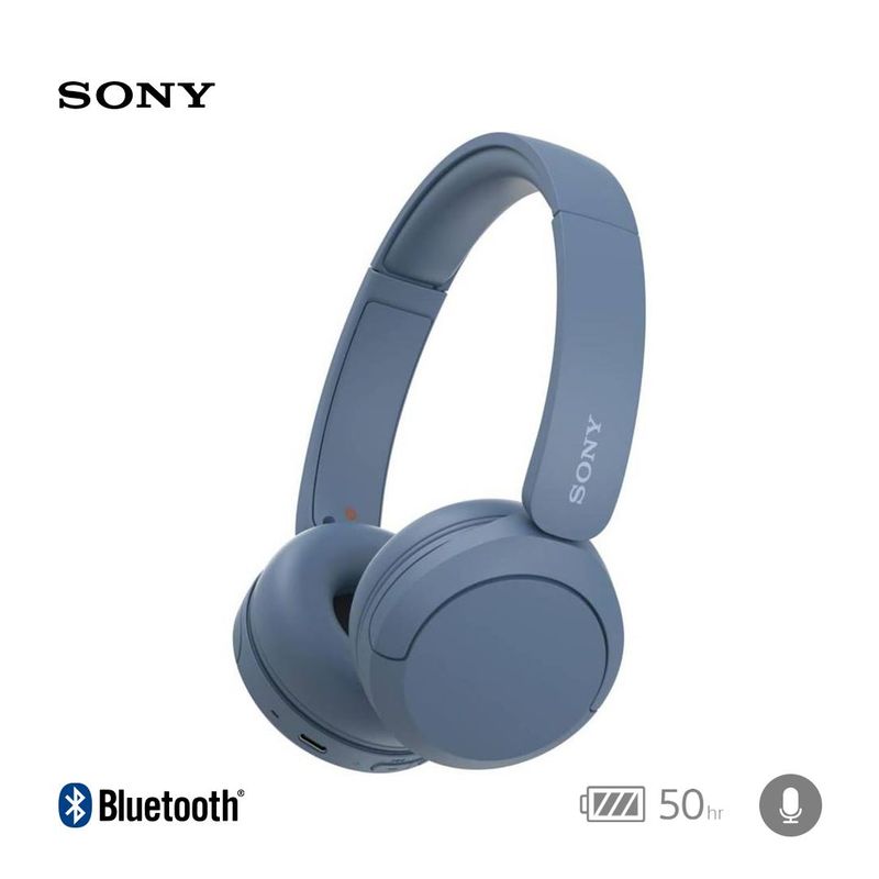SONY - Audífonos Sony WH-CH520 Bluetooth 50 hrs c-micro Azul